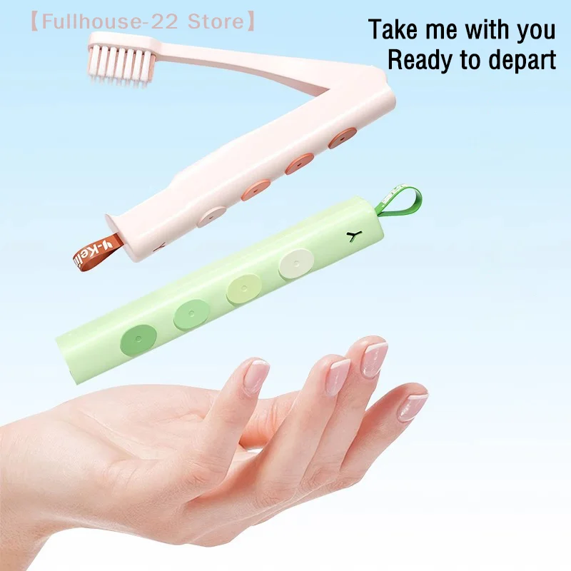 【MAX-22】1개 접이식 칫솔 휴대용 성인용 부드러운 칫솔모 플라스틱 접이식 칫솔 비즈니스 칫솔 구강 청소 도구