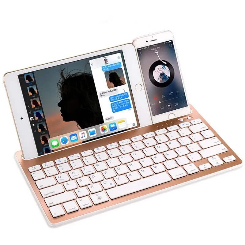 

Universal Mobile Phone Tablet Bluetooth Keyboard Suitable For Ios Mini Ipad Android Office Silent Charging Wireless External