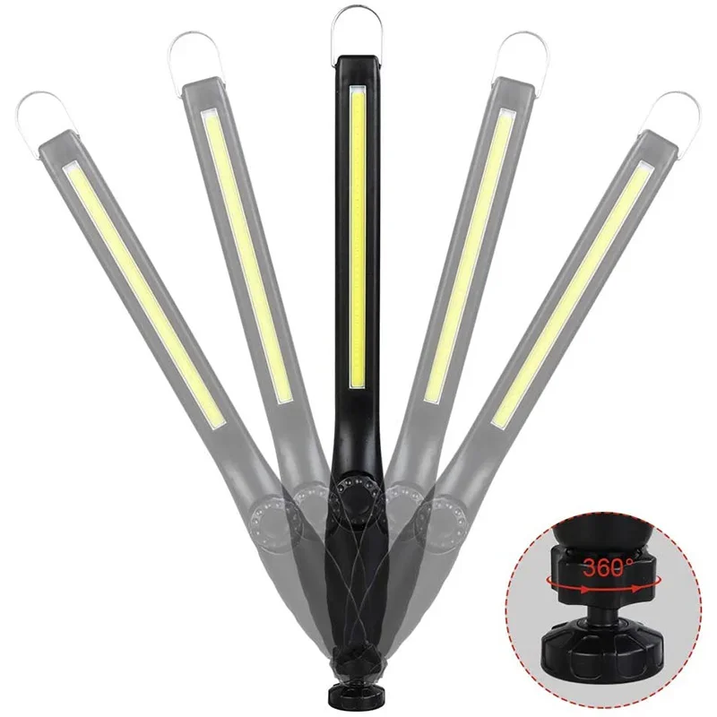 LED USB Rechargeable Portable Magnetic Cordless Work Light Inspection For Car Repair Home Use Workshop Led Flashlight Camping Lamp Led Work Light Camping Lights Work Light