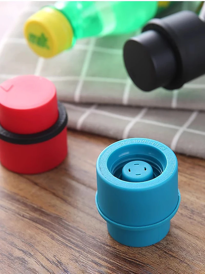 Mode Soda Cover Caps sichere und langlebige Soda und Flaschen verschlüsse hochwertige Silikon Soda Saver Pump Caps für Flaschen getränke – Detail 5