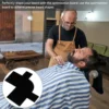 3 Pcs Haircut Template Beard Guide Hairline Baffle Beads for Shaping Tool Enhancing Card Black Pvc Man 6