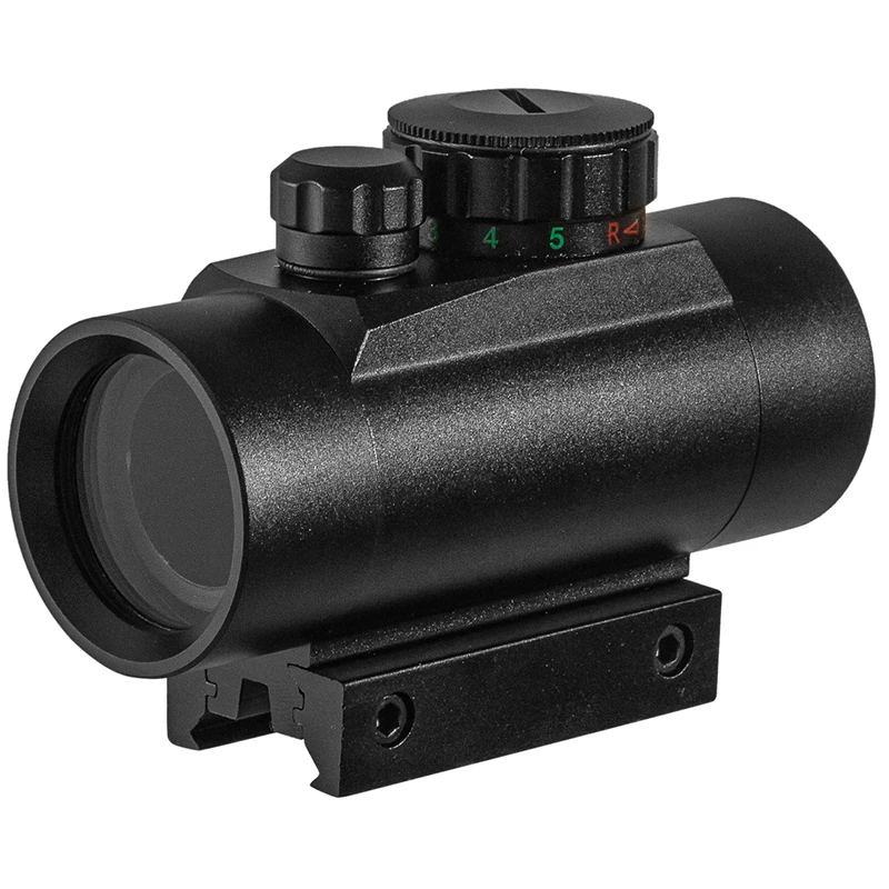 1x40 Riflescope Tactical Red Dot Scope Hunting Holographic Green Dot Sight With 11mm 20mm Rail Mount Collimator Sight - AliExpress Sports & Entertainment