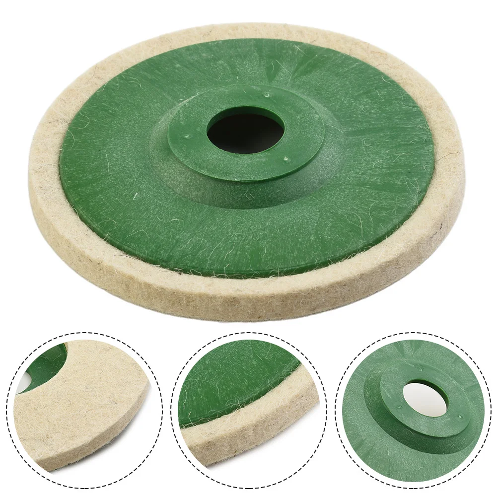 

5pcs 125mm Wool Buffing Polishing Wheel Felt Pad Buffer Polish Discs For Angle Grinders Sanding Polishing Glass Metal Marble