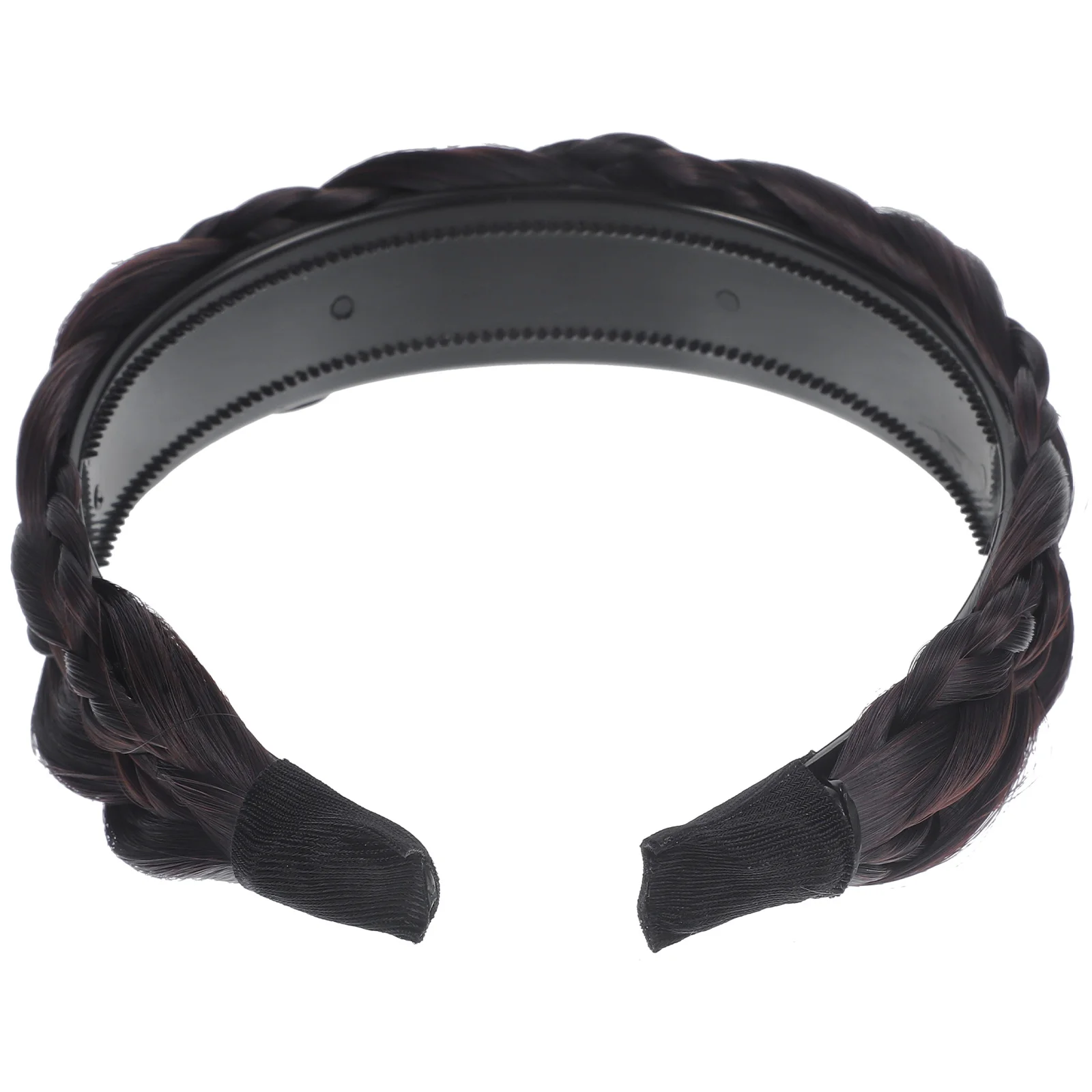 

Braided Headband with Teeth Women Hair Accessory Brown Headbands for Hoops Simple