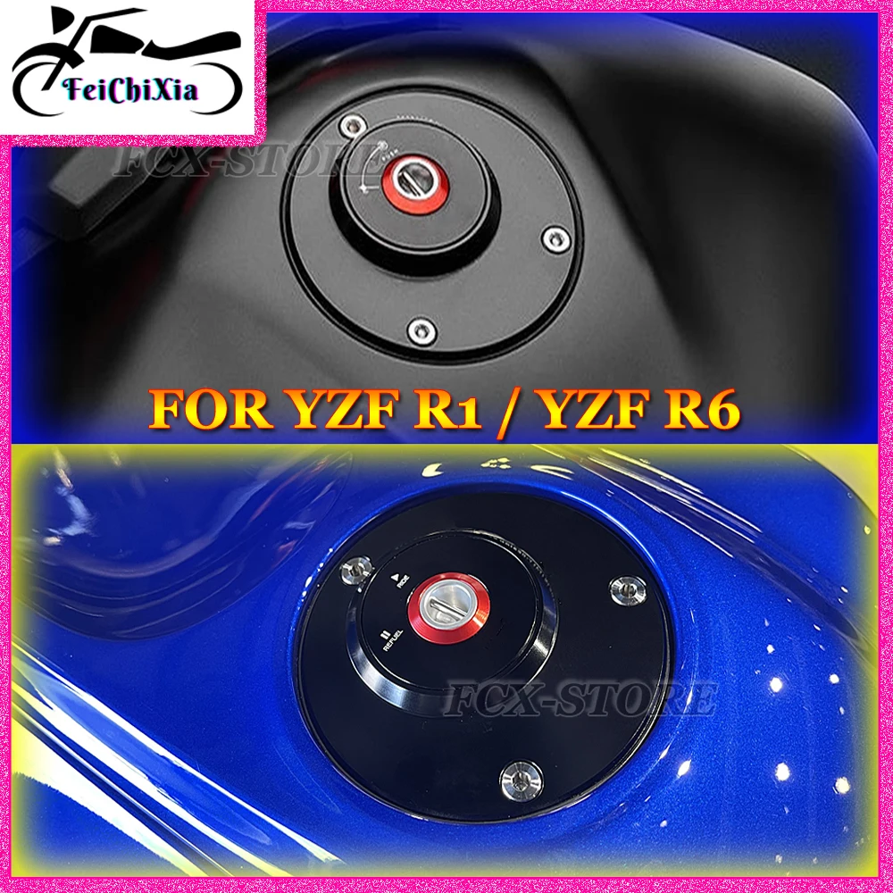 

Fuel Tank Cover For YAMAHA YZF R1 R6 Gasoline Tank Cap YZFR1 YZFR6 yzf r1 r6 Motorcycle Accessories