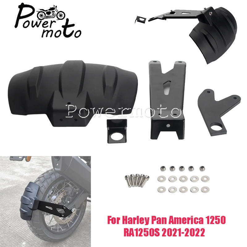 

For Harley Pan America 1250 RA1250 Special RA1250S 2021-2024 Motorcycle Rear Wheel Cover Fender Splash Guard Mudguard Bracket