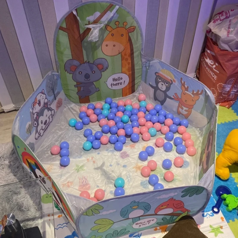 Kids Tent Space Play House Playground Ocean Baby Tent Ball Pool With Basketball For Children Reusable Indoor Outdoor Toys Gifts children tent house