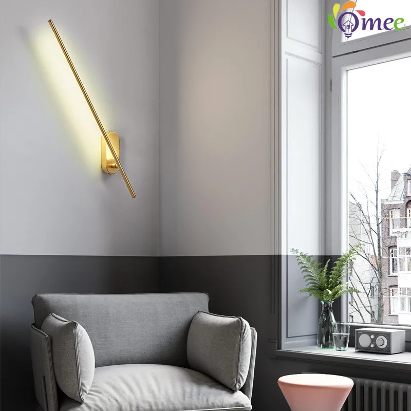 Modern LED Vanity Lamp for Bathroom Restroom Wash Basin Gold Mirror Light Nordic Minimalist led Wall Lamps Living Wall mounted