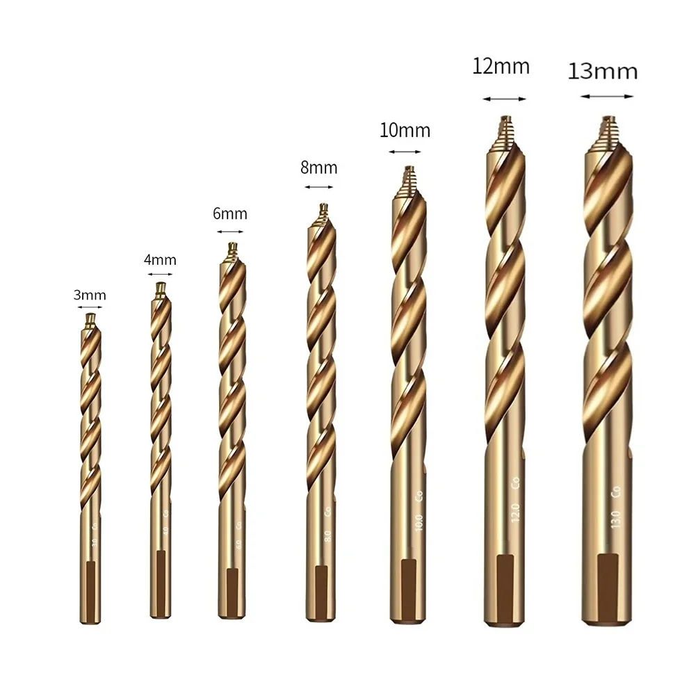 Drill Bits New For Drilling Hard Metal Stainless Steel 3mm/3.5mm/4mm/4.5mm/5mm/5.5mm/6.5mm/7.5mm/8mm/9mm/10mm/12mm/13mm