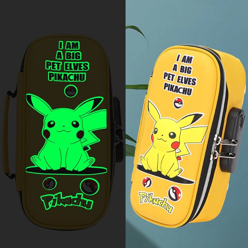 Новый чехол с кодовым замком, Яркий светящийся в темноте телефон, вместительные двухслойные сумки-карандаши, подарки для детей