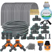 5-30M Adjustable Brass Atomizer Watering System Connected to 1/4" Hose Irrigation Greenhouse Smart Timer Plants Lawn watering 1