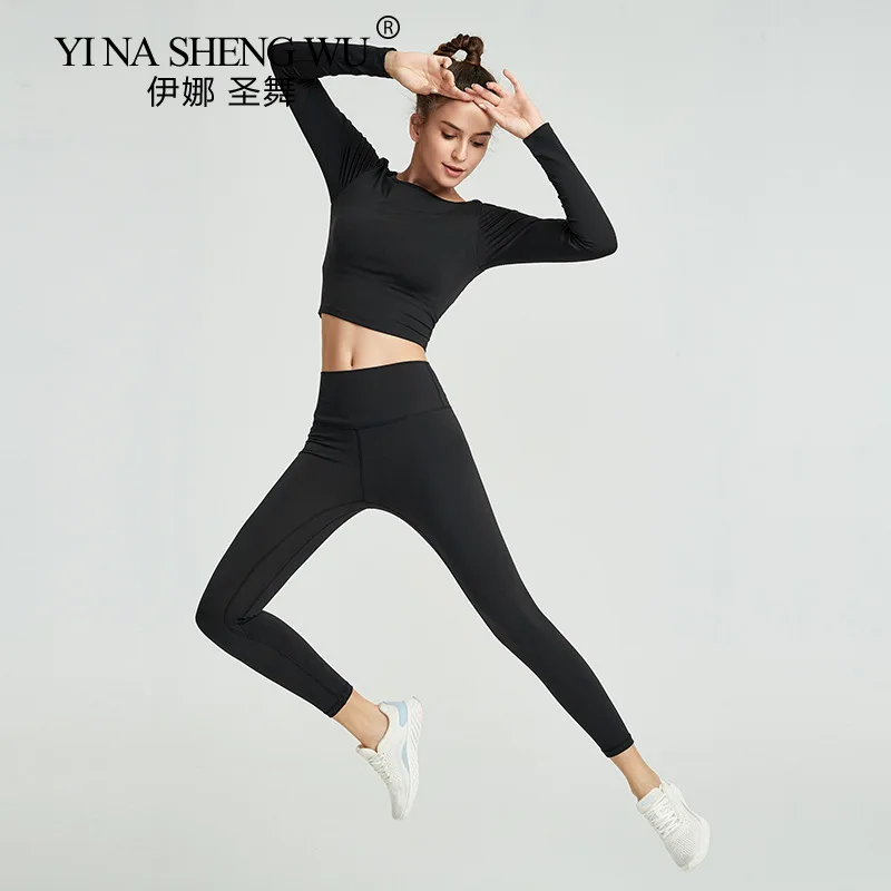 Sexy Yoga Top with Built In Bra Quick Dry Crop Top Workout Shirts White Long Sleeve Sports Mesh Splice Fitness Yoga Shirt