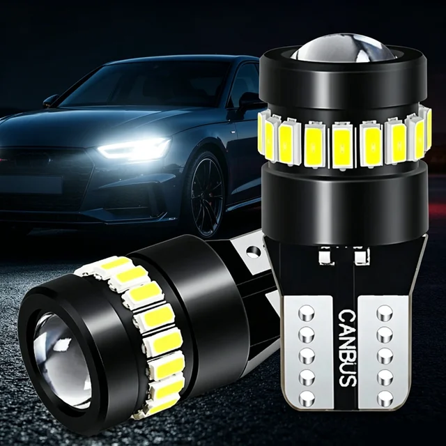2x W5W T10 3014 18SMD Led Bulbs Canbus Car Interior Light Bulbs Parking Position Lamp Map Dome Reading Lights