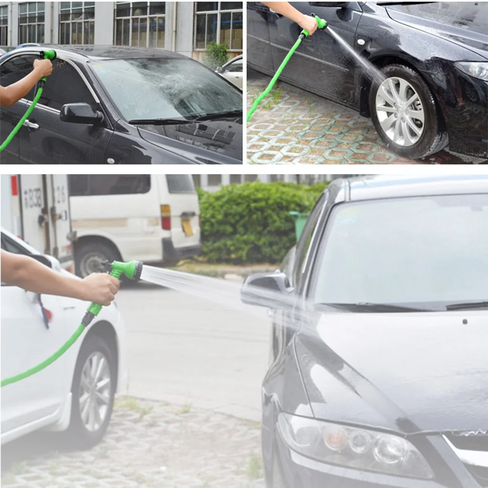Expandable Water Gun Hose Kit 25-200FT Magic PVC Reel Pipe with 7 Spraying Mode Water Gun for Garden Farm Irrigation Car Wash garden hose,expandable magic hose,water gun,expandable water hose,water hose,expandable hose