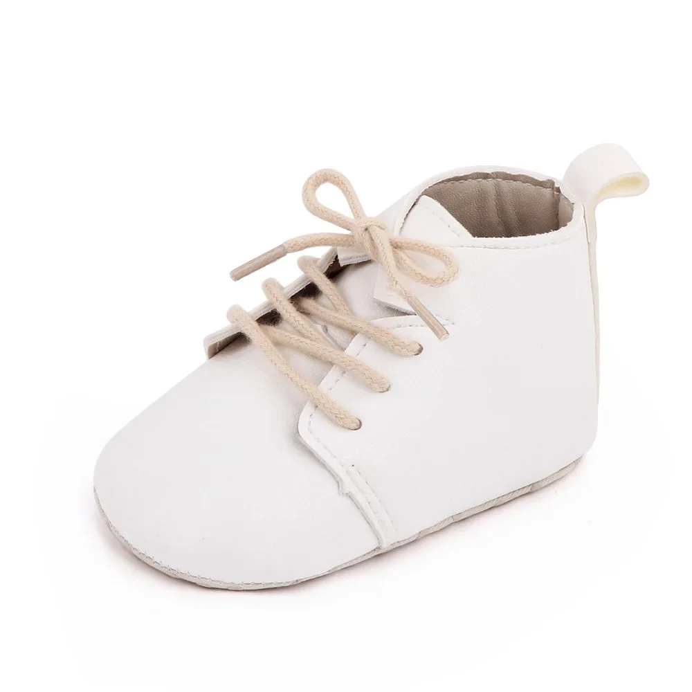 Newborn Baby Shoes Casual Baby Girl Boy PU Leather Infant Toddler Non Slip Soft Sole Sports Shoes First Walker Sneakers 5