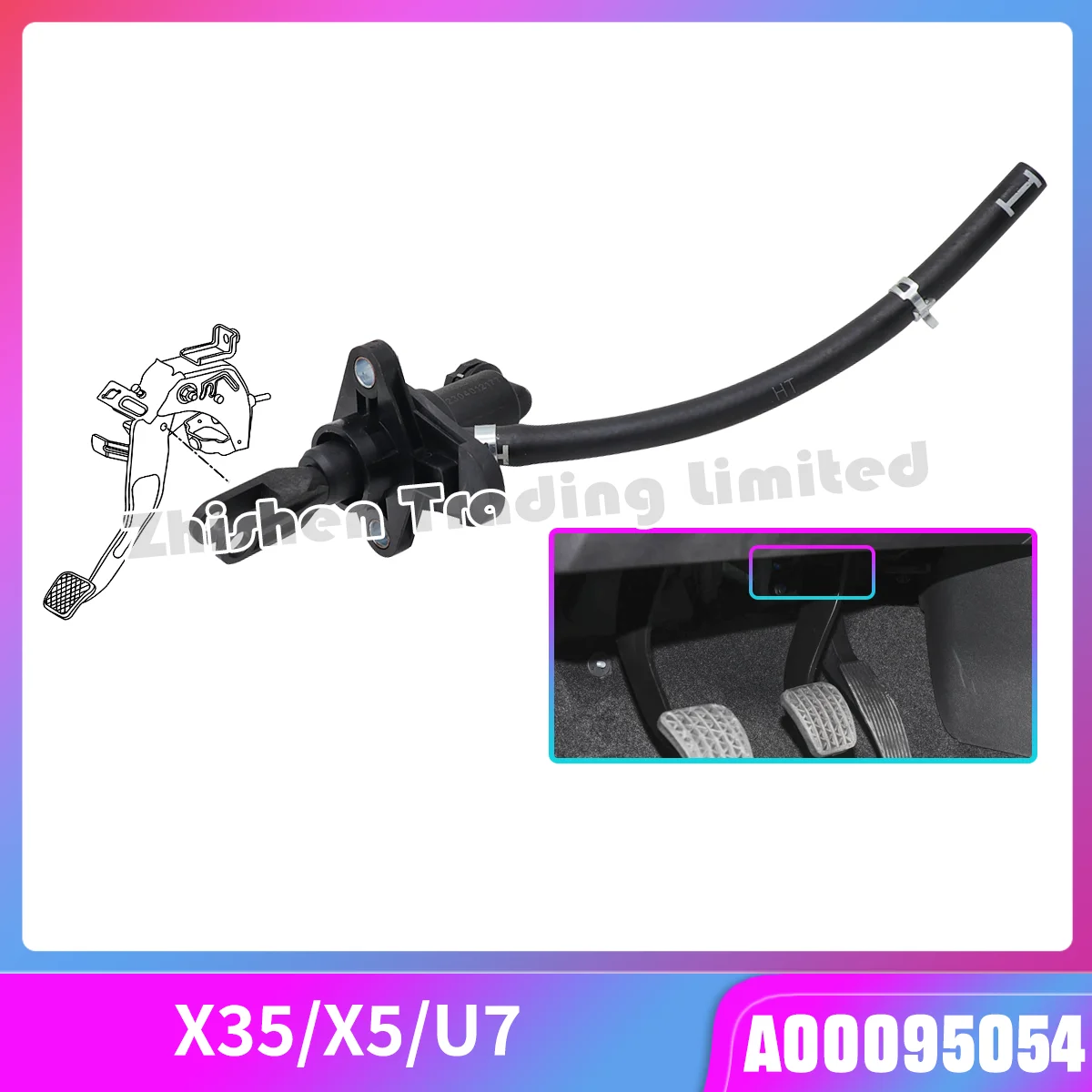 BAIC SENOVA Zhida X3 Zhixing X5 Zhidao U7 클러치 마스터 실린더 어셈블리 A00095054 A00095136 A00067586