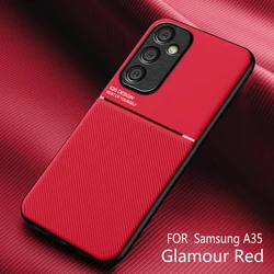 Magnetic Matte Anti-Slip Phone Case for Galaxy A31 (Red)