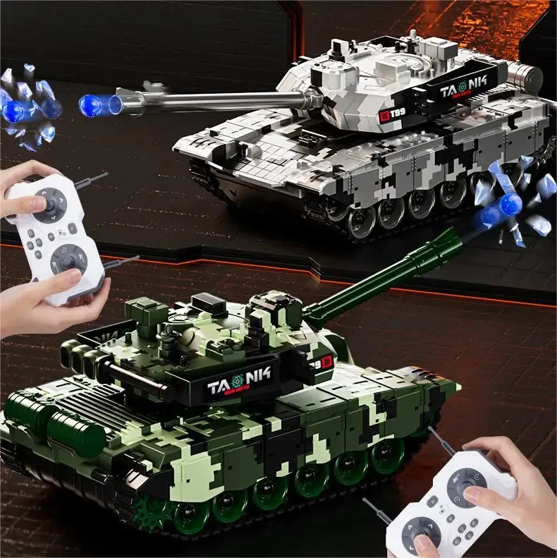 Rc Tank 99 T90 Remote Control Tanks 13Ch Shootting Function Crawler Battle Toy Car Model Electronic Toys for Boys Children Gifts 2
