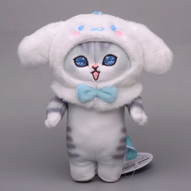 18cm Sanrio Kulomi Melody Jade Gui Dog Plush Pendant Keychain Japanese Cute Shark Cat Decorative Pendant Gifts to Girls 3