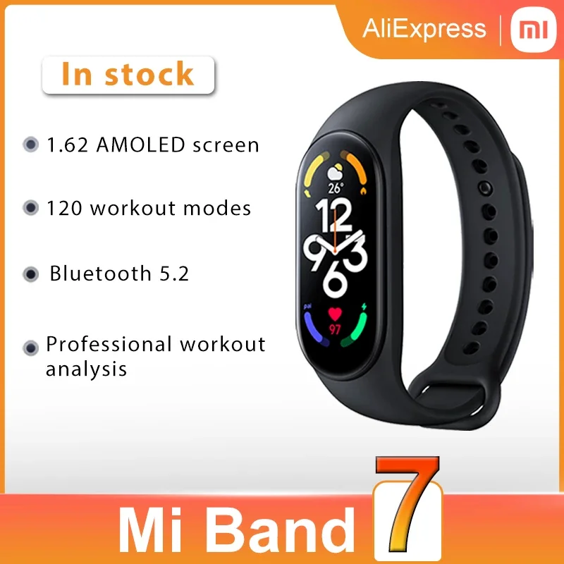 Xiaomi Mi Band 7 NFC Blood Oxygen 1.62″ AMOLED Screen Fitness Bracelet ...
