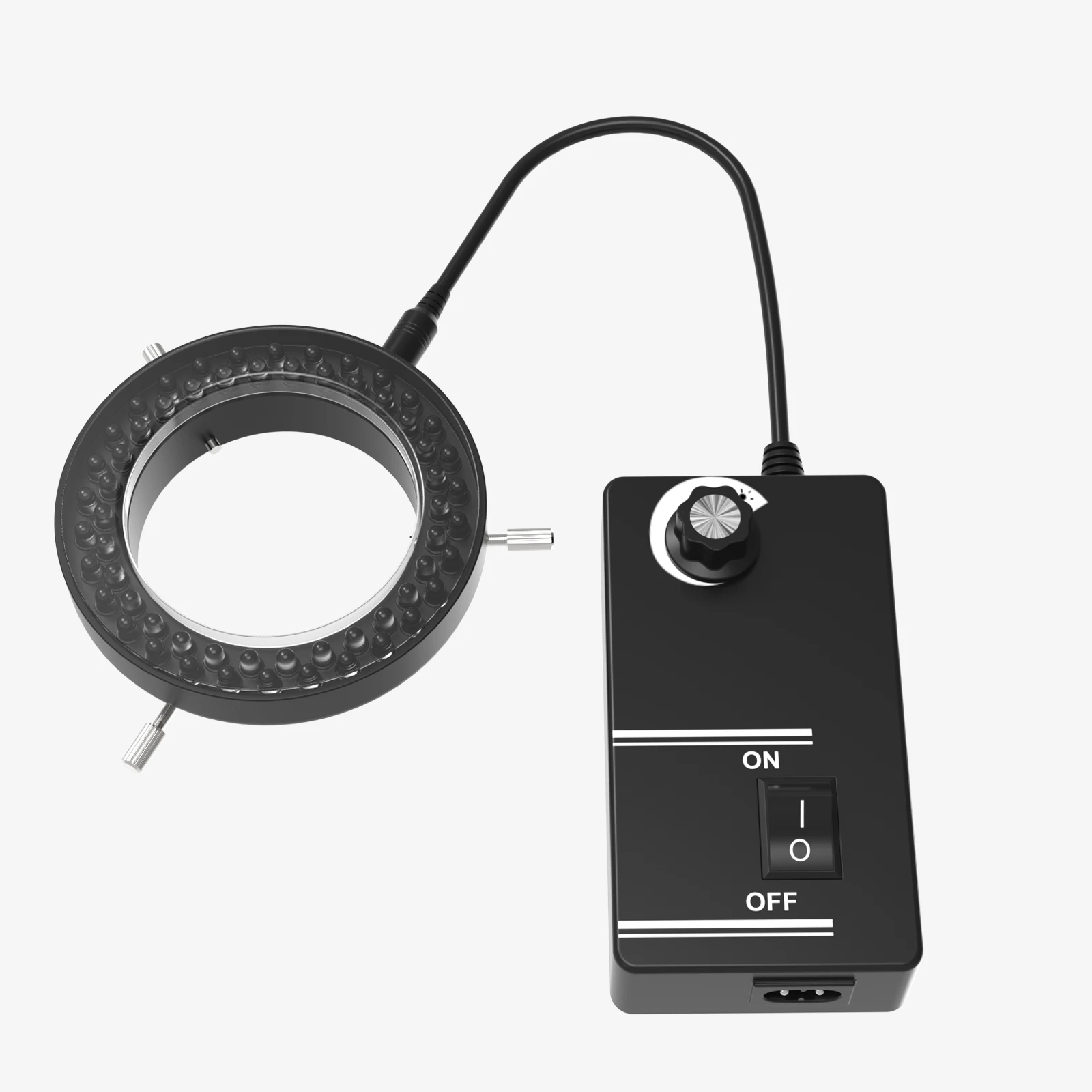 RF4 Microscope Adjustable 144 LED Lighting Industrial Binocular Stereoscopic Lens Magnifying Glass Ring Light Source 6