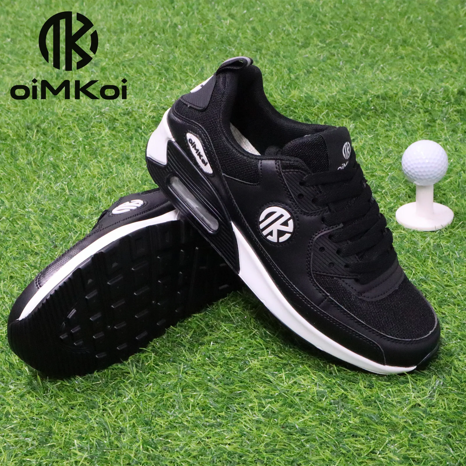 OIMKOI New Men's Golf Shoes Soft and Comfortable Non-slip Outdoor Golf Training Shoes 2