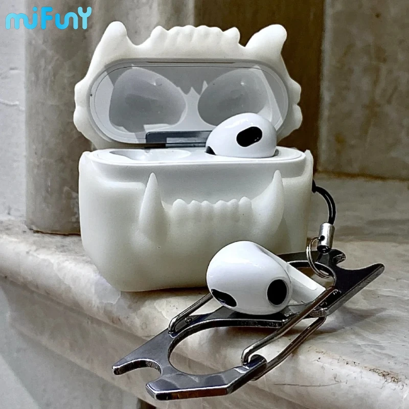 

MiFuny тигровые зубы Airpods, оригинальное дизайнерское украшение, силиконовый чехол, защитный чехол, аксессуары для гарнитуры Y2K