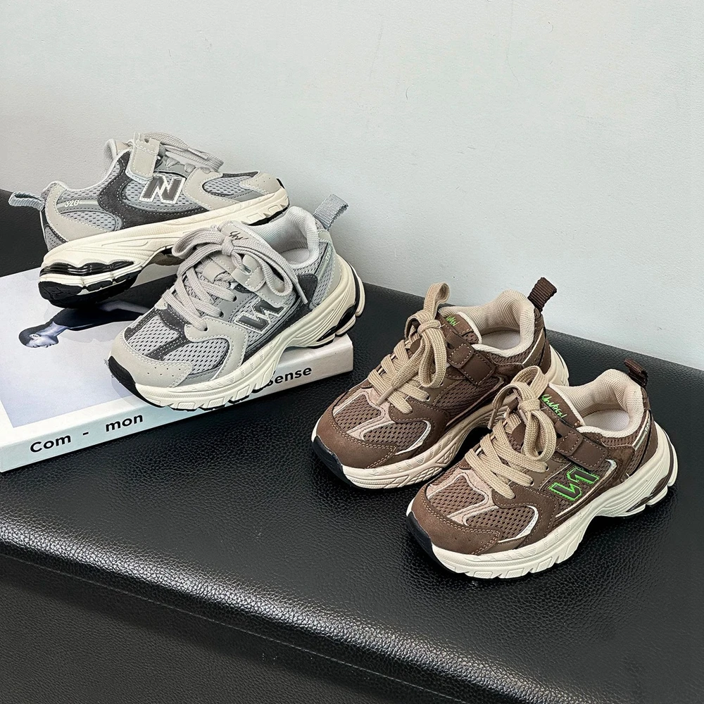 N-shaped Children's Casual Sneakers Boy Sport Sneakers Mesh Breathable Girl School Shoes Kid New kids shoes,red sneakers,shadow sneakers