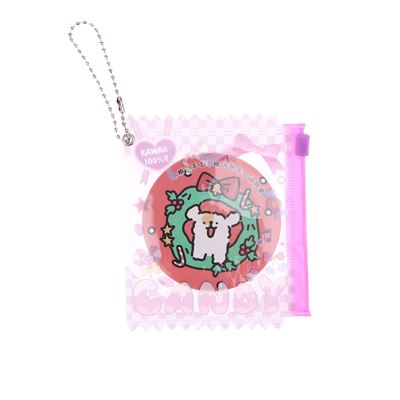 1PC Candy Bar Bag Cartoon Themed Badge Storage Case Pendant Protective Shell Card Doll Bag