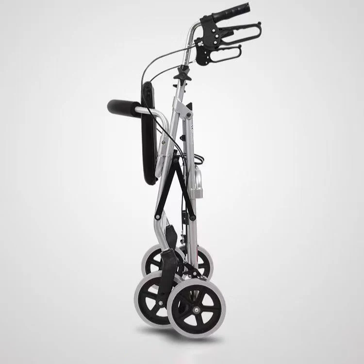 Aluminum Alloy Elderly Walking Aids Assisted Walking Assistance Vehicle Wheeled Adult Handcart Rollator