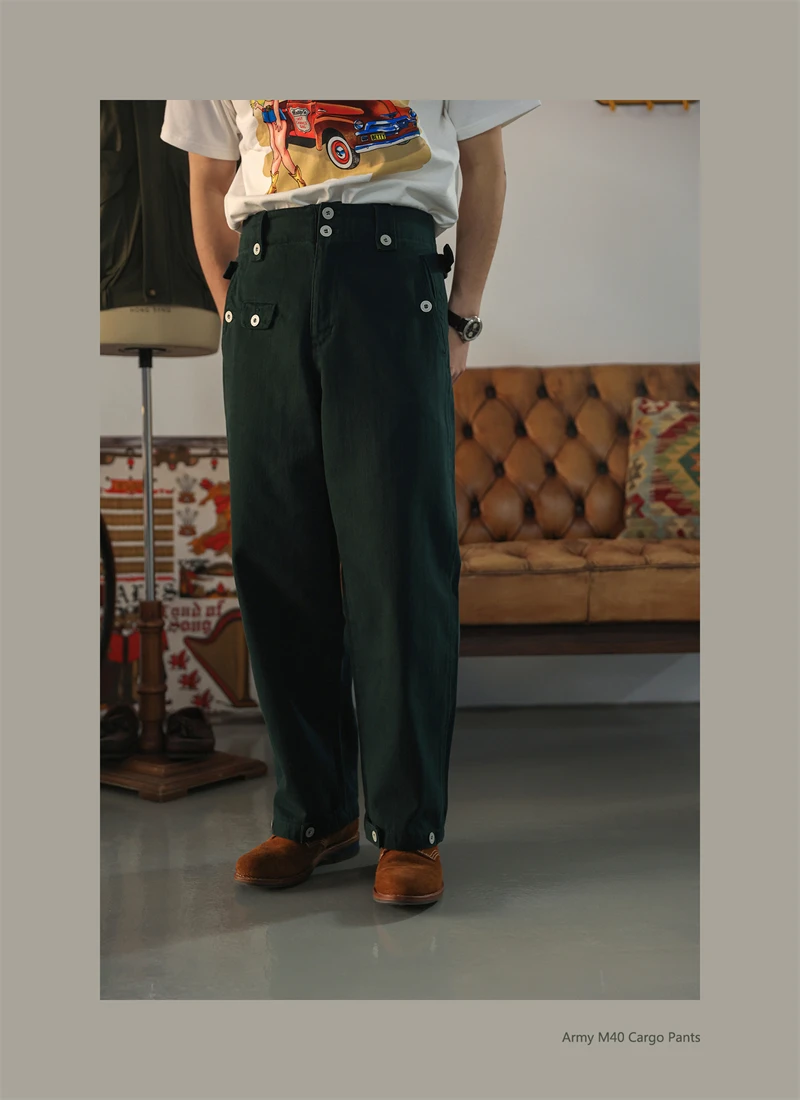 Second Order Army M40 Cargo Pants German Style Vintage