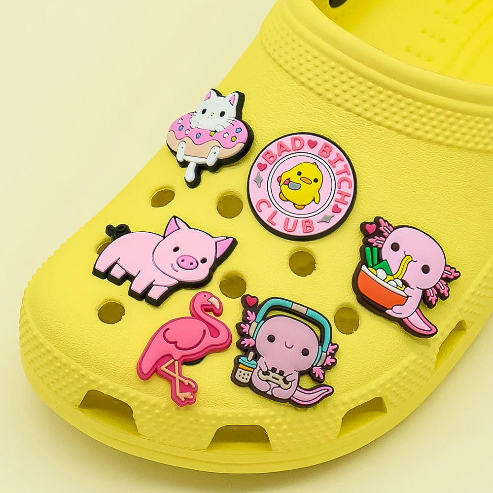 1PCS Funny Animals Shoes Charms Cactus Avocado Duck Penguin Pig Dog Frog Shoes Decoration Buckle Ghosts Shoe Accessories - AliExpress 322