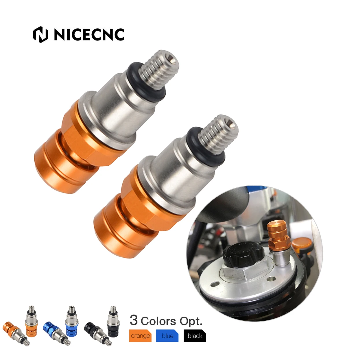 

NiceCNC M4 Fork Air Bleeder Valve For KTM EXC EXC-F XC XCF XCW SX SXF XCF-W 125 150 250 300 350 400 450 500 Motorcycle Accessori