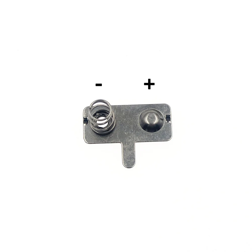 10 stks/20x9mm Vervanging Metalen Batterijen Lente Contact Plaat Zilver Halve Cirkel for AA AAA Batterij case