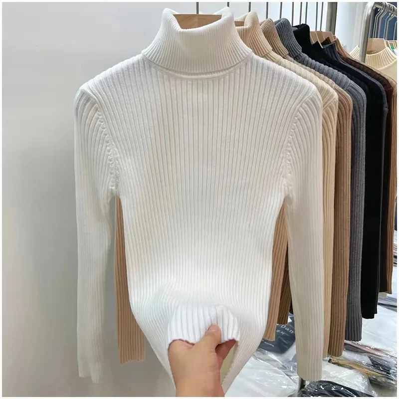 

Pullover Sweater Women's Autumn And Winter New Bottoming Sweater Age-Reducing Slim Top High-Grade Retro Beautiful Joker Sweater