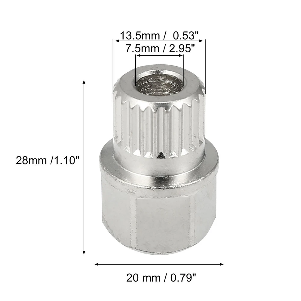 중공 도난 방지 휠 잠금 러그 너트 나사 제거 키, BMW 신제품 나사 제거 키, 40, 23PT, 20x28mm, 최대 120Nm