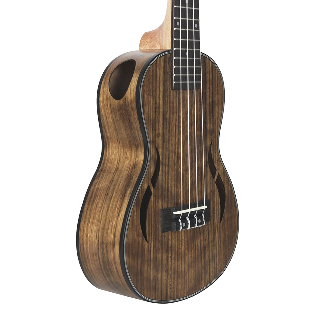 Ukulele Set 26-Inch Walnut Soprano Ukulele 4 Strings Hawaiian Guitar Mini Guitarra