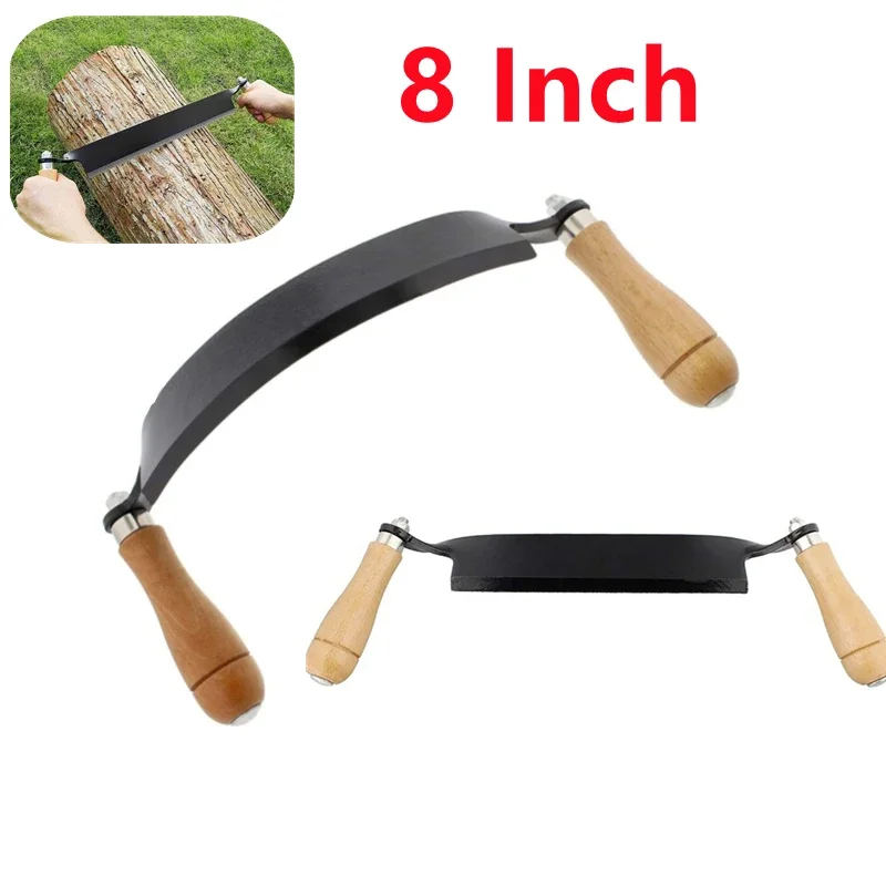 8 inch Woodworking Draw Knife Wood Carving Curved Draw Shave Manganese Steel Straight Shave Wood Debarking Hand Tool,woodworking hand tools