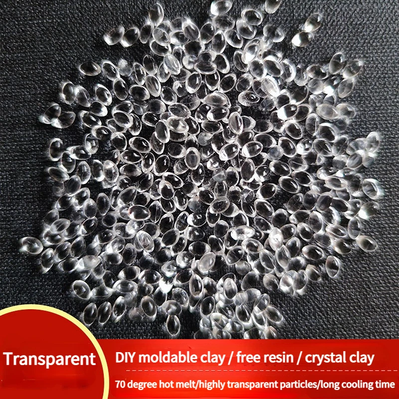 Transparent Plastic Clay Granules for DIY Handmade Crafts