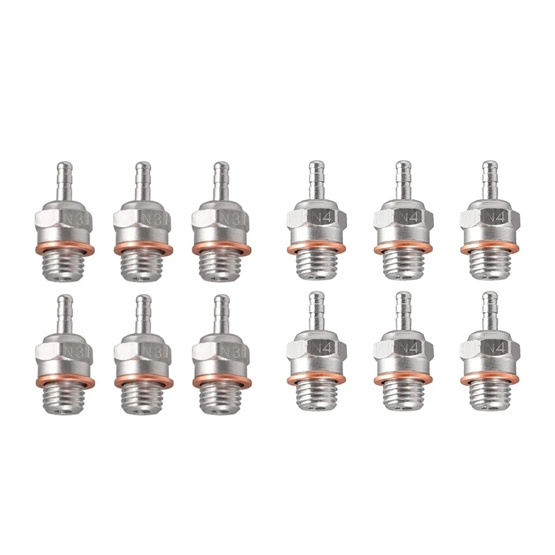 6Pcs Glow Plug Hot Spark Nitro Parti Del Motore Sostituire Os 8 Per Traxxas Kyosho Hsp Hpi 1/8 1/10 Rc Car Truck Buggy