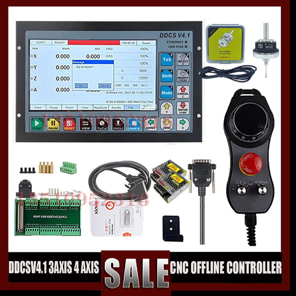 

2023 New Product Ddcsv3.1 Upgrade Ddcsv4.1 3/4 Axis Offline Machine Tool Engraving And Milling Cnc Motion Controller Kit
