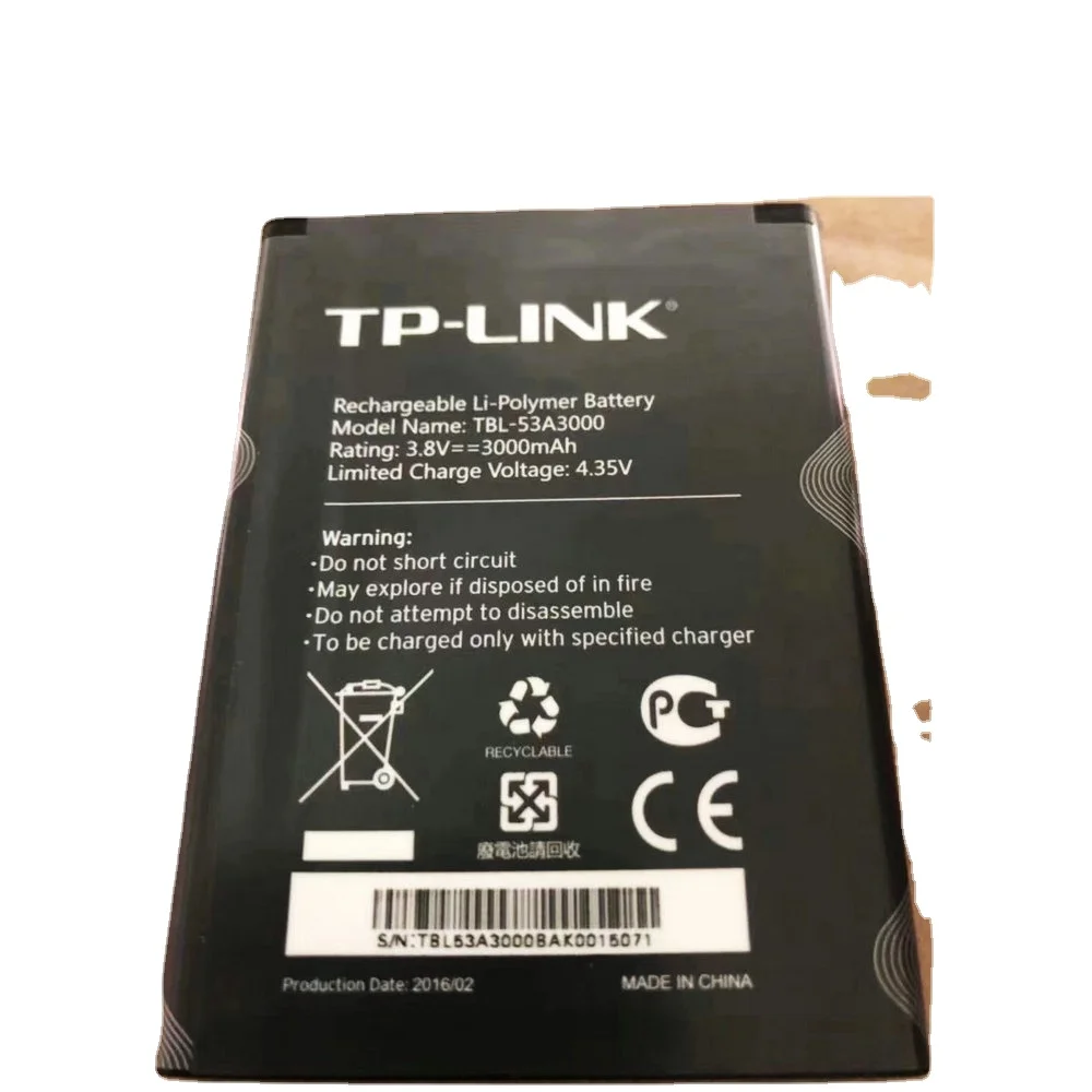 Nuova Batteria Tp-Link Tbl-53A3000 Per Batterie Router Wifi Noffos Tp-Link M7650 M7450