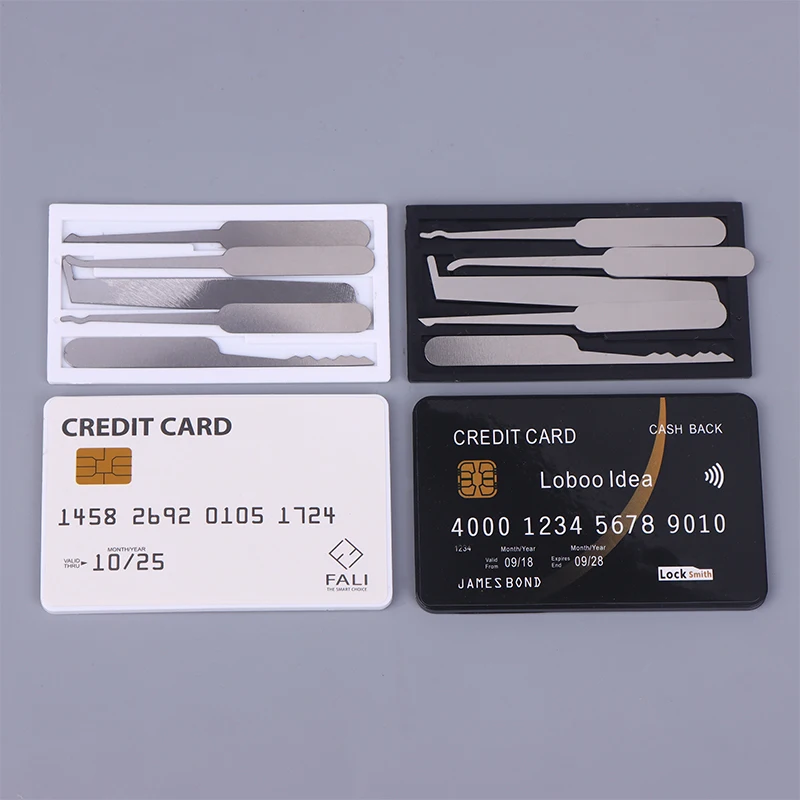 Boîte à outils pour cartes portables classiques, mise à niveau et épaisse, un outil manuel indispensable pour les amateurs de serrurier