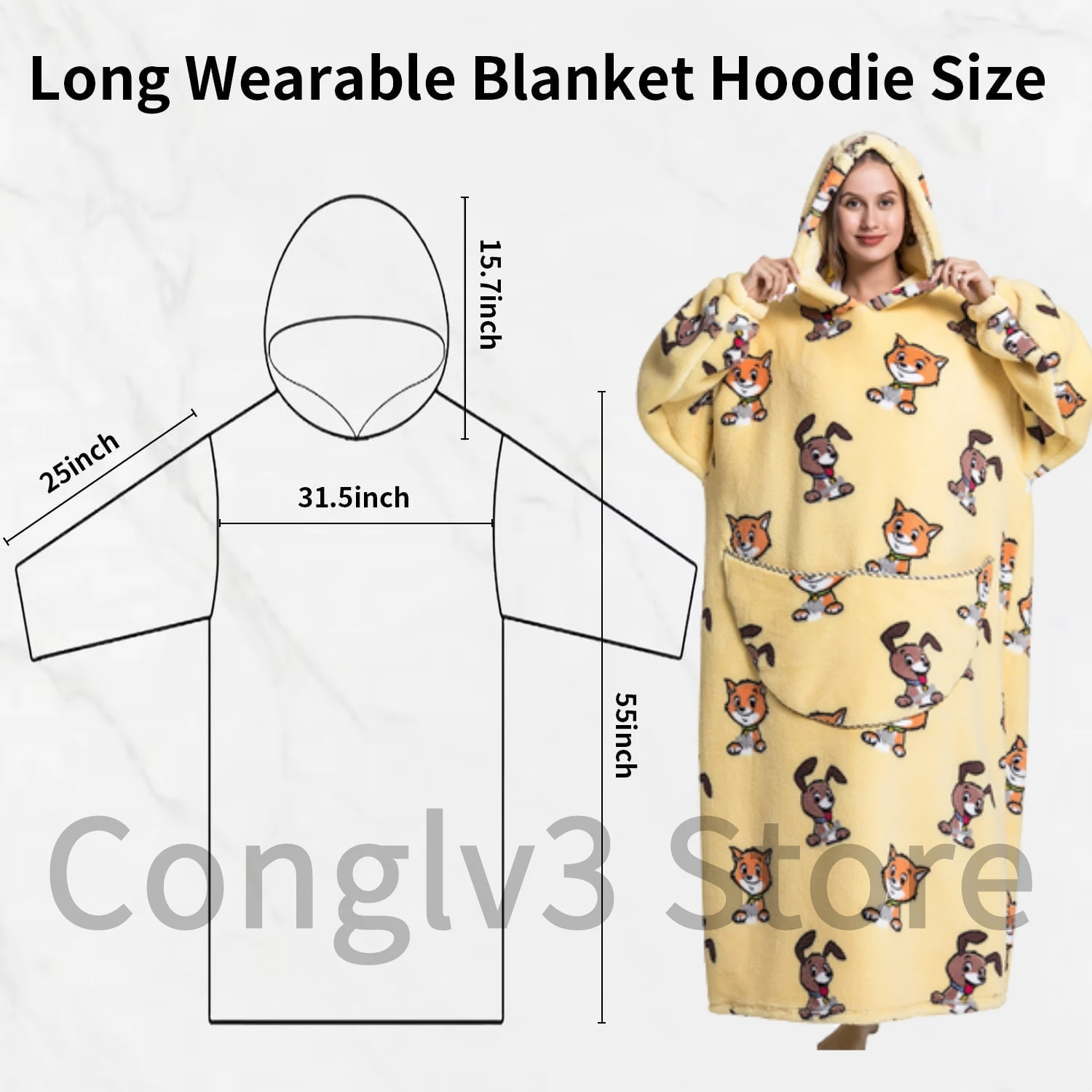 Blanket hoodie for women - België