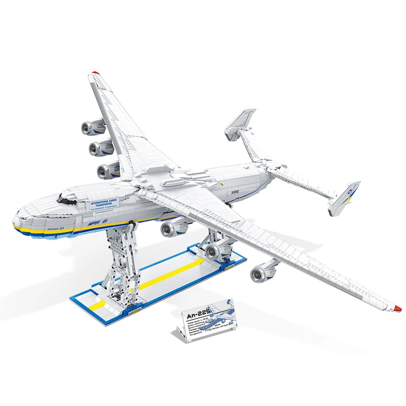 

Jiexing MOC Building Blocks An225 Transport Aircraft Model Large Difficulty Assembly Collection Toys Brick for Children Gifts