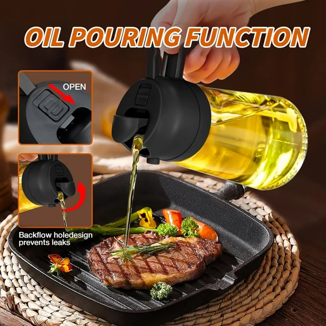 OilMist Pro – 2-in-1 Oil Sprayer & Dispenser 5