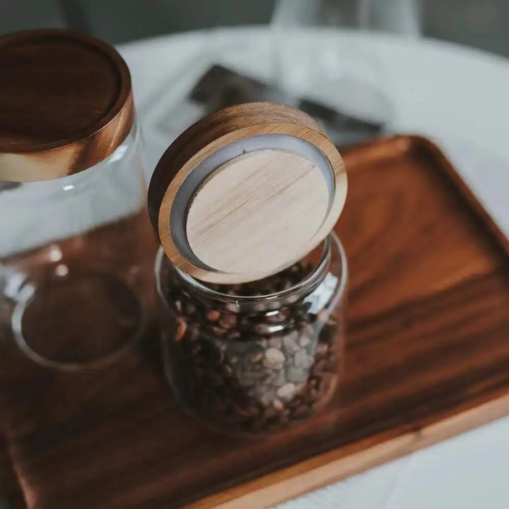 EZOWare Boîte Bocaux de Rangement en Verre Borosilicate Alimentaire