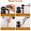 Manual Coffee Grinder Stainless Steel Manual Conical Burr Coffee Bean Grinder with Hand Crank and 18 Adjustable Settings 4