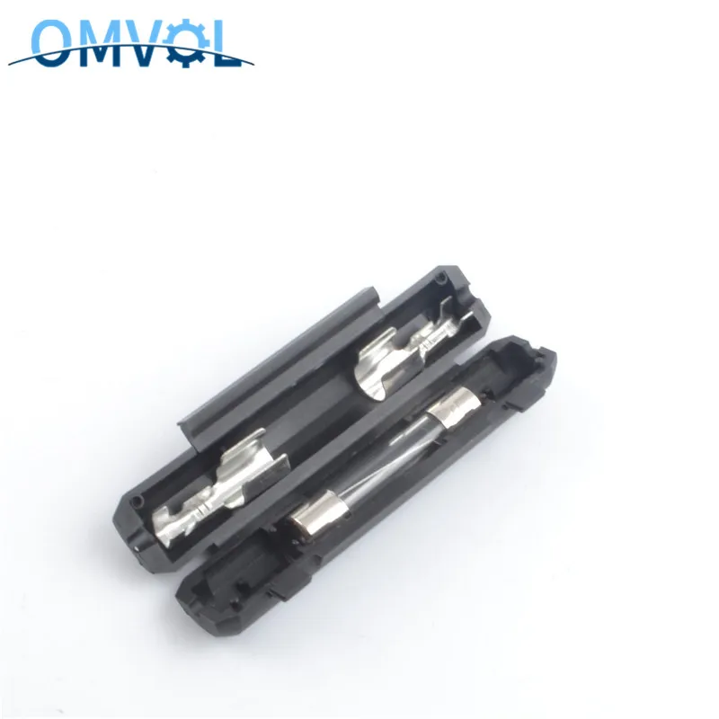 10Sets 6*30 mm peanut glass fuse holder with fuse - AliExpress