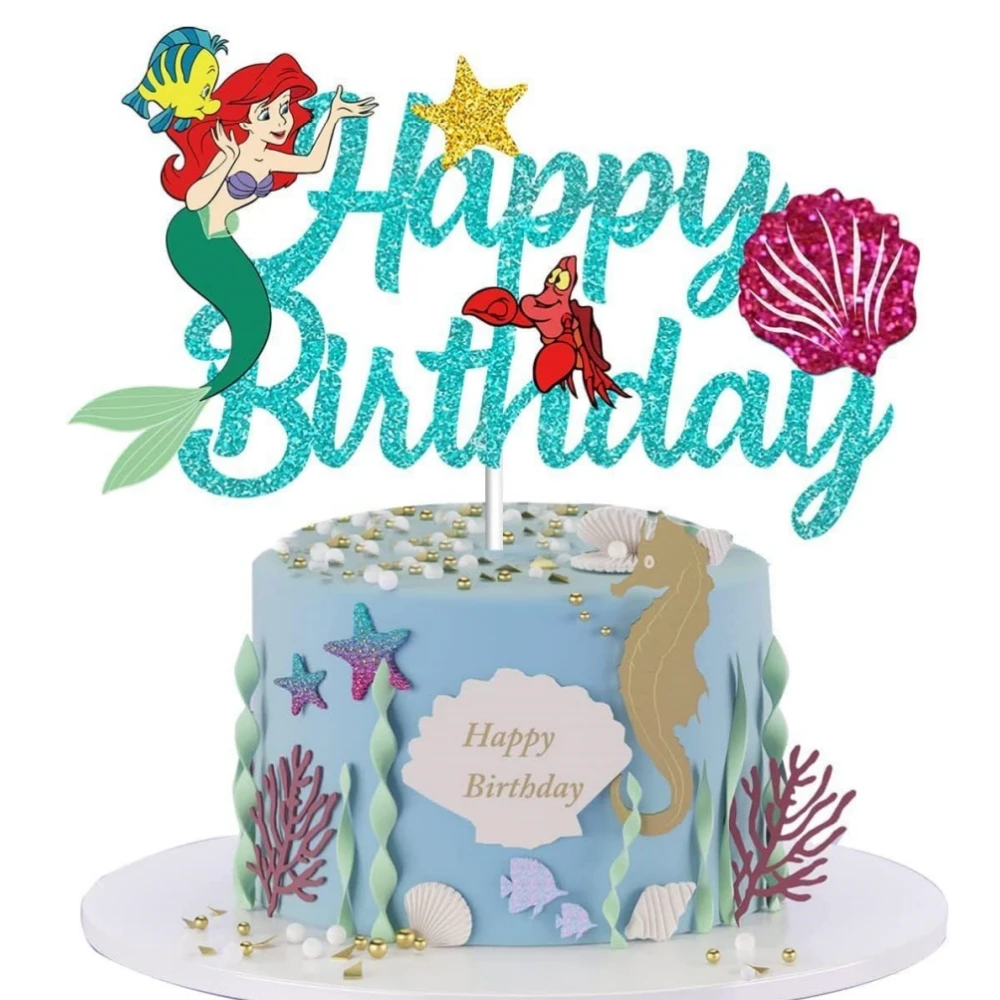 https://ae01.alicdn.com/kf/S18fce013300e43a88b2a99735a9a2ad3a/Disney-The-Little-Mermaid-Cake-Toppers-Cartoon-Princess-Ariel-Cake-Flag-Decor-Baby-Shower-Girls-Birthday.jpg